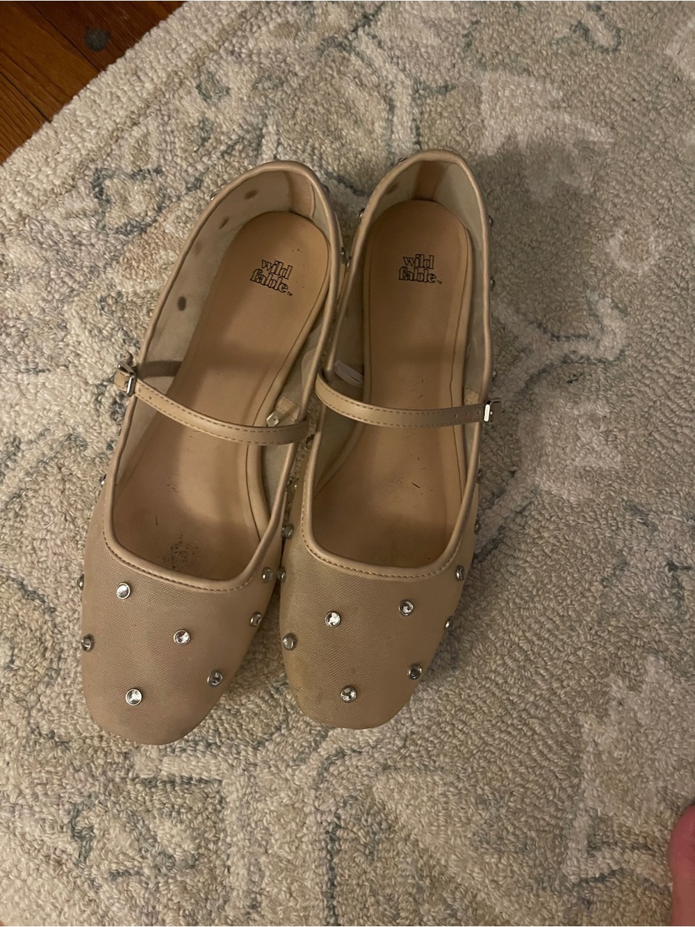 Mesh Rhinestone Flats - Picture 2 of 3